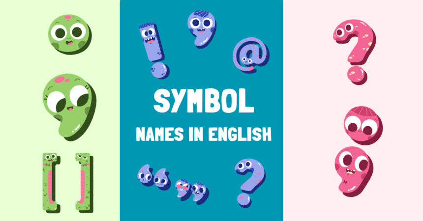 100 symbol names in English